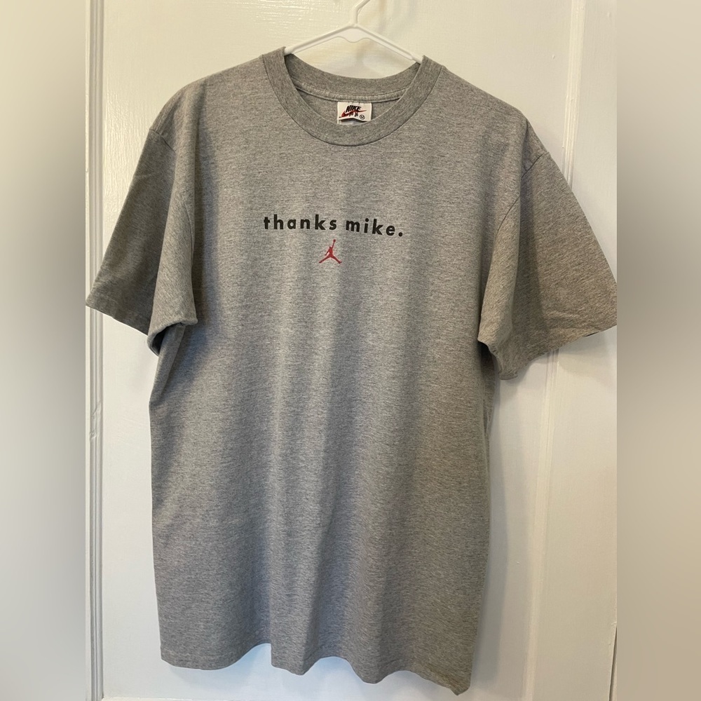 Vintage 90s Nike Jordan “Thanks Mike” Graphic Short Sleeve Tee Michael Jordan
